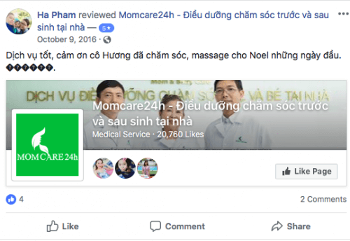 Cảm nhận của Chị Hà sau khi sử dụng dịch vụ Chăm sóc Bé sau sinh 