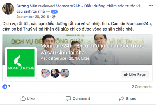 Cảm nhận của Sương Văn sau khi sử dụng dịch vụ Chăm sóc Bé sau sinh 