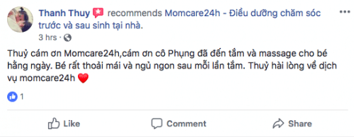 Cảm nhận của Thanh Thuỷ sau khi sử dụng dịch vụ Tắm Bé 