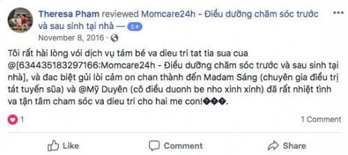 Cảm nhận của Vy sau khi sử dụng dịch vụ Tắm Bé 